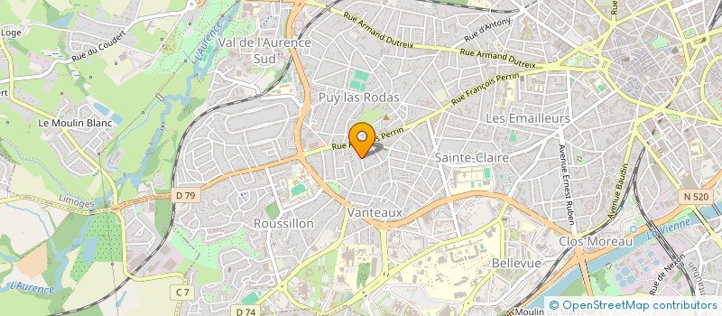 localisation de l'entreprise MONSIEUR ROMAIN RENAUD à LIMOGES