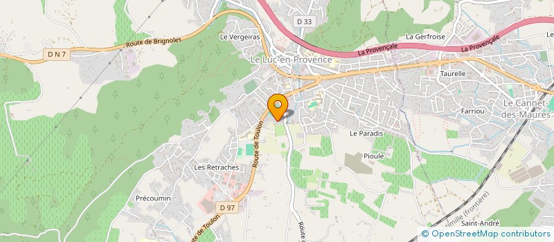 localisation de l'entreprise MONSIEUR ROMAIN RENAUD  LE LUC