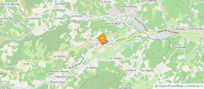 localisation de l'entreprise MONSIEUR ROMAIN RENOUX à VAUX-EN-BEAUJOLAIS