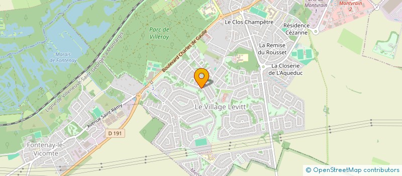 localisation de l'entreprise MONSIEUR ROMAIN RESSICAUD  MENNECY
