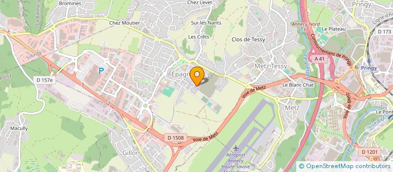 localisation de l'entreprise MONSIEUR ROMAIN REVERDY  EPAGNY METZ-TESSY