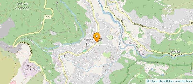 localisation de l'entreprise MONSIEUR ROMAIN RIBERO à LE BAR-SUR-LOUP