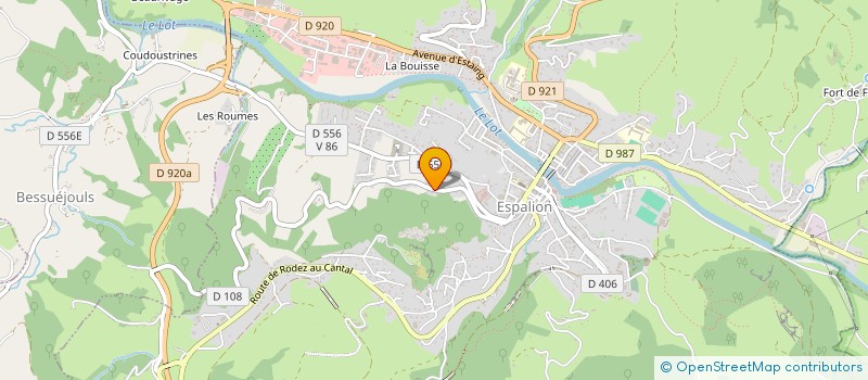 localisation de l'entreprise MONSIEUR ROMAIN RIBIERE à ESPALION