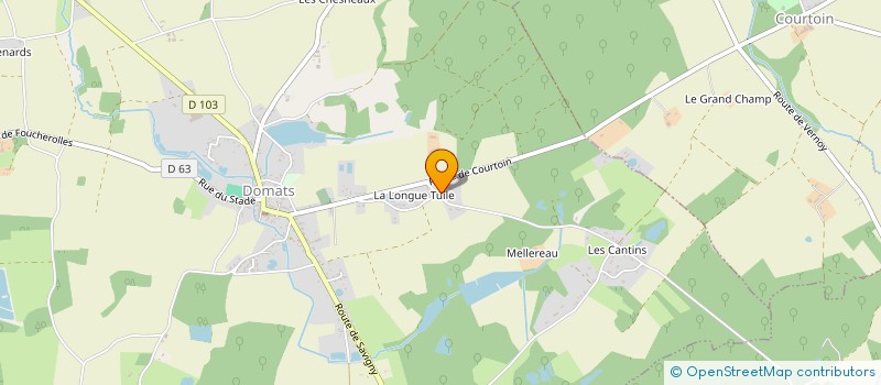 localisation de l'entreprise MONSIEUR ROMAIN RIDEAU  DOMATS