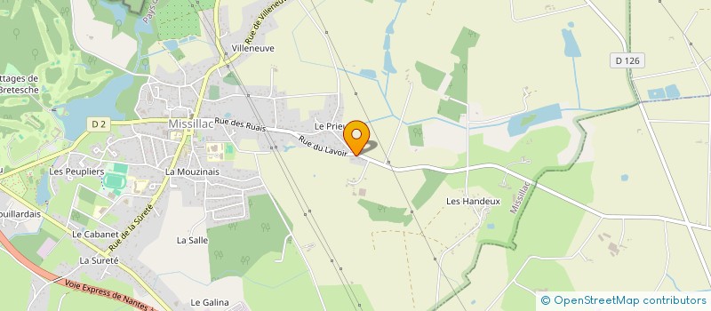 localisation de l'entreprise MONSIEUR ROMAIN RIEDWEG-BAHOLET  MISSILLAC