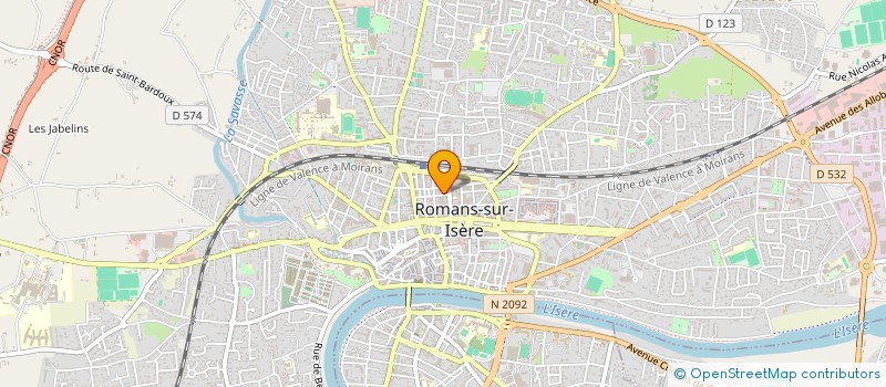 localisation de l'entreprise MONSIEUR ROMAIN RIFFARD  ROMANS-SUR-ISERE