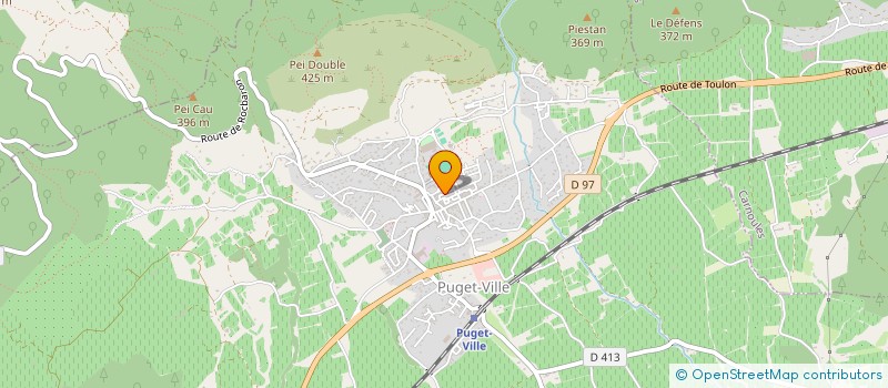 localisation de l'entreprise MONSIEUR ROMAIN RIGATIER  PUGET-VILLE