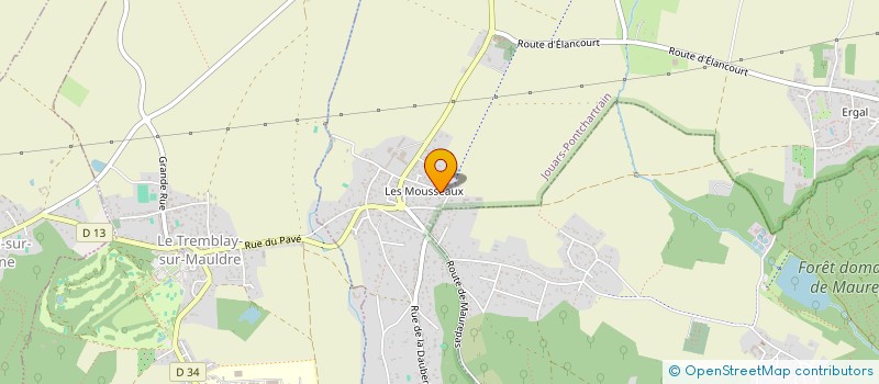 localisation de l'entreprise MONSIEUR ROMAIN RIVEREAU  JOUARS-PONTCHARTRAIN