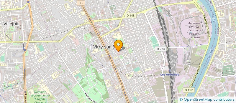 localisation de l'entreprise MONSIEUR ROMAIN RIVIERRE à VITRY-SUR-SEINE