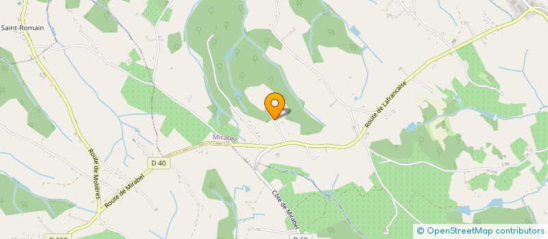 localisation de l'entreprise MONSIEUR ROMAIN ROBERT  MIRABEL