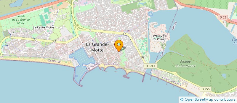 localisation de l'entreprise MONSIEUR ROMAIN ROBERT  LA GRANDE-MOTTE