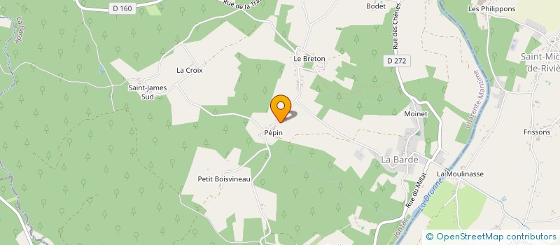 localisation de l'entreprise MONSIEUR ROMAIN ROBERT  LA BARDE