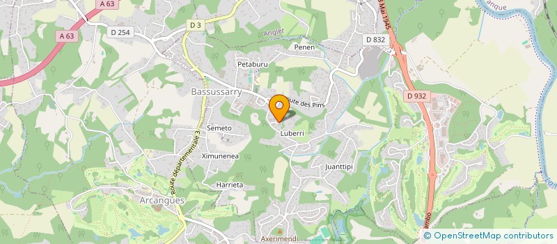 localisation de l'entreprise MONSIEUR ROMAIN ROBIN  BASSUSSARRY