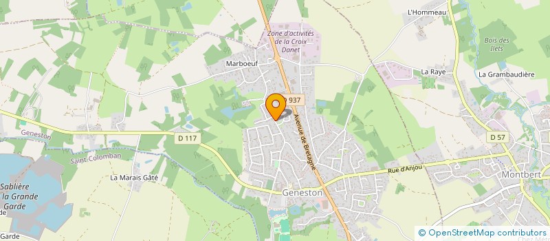 localisation de l'entreprise MONSIEUR ROMAIN ROBREAU  GENESTON