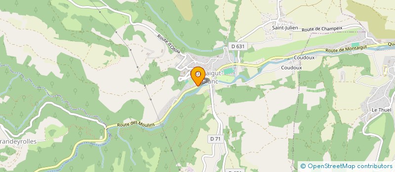 localisation de l'entreprise MONSIEUR ROMAIN ROCHE à MONTAIGUT-LE-BLANC