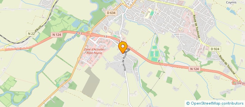 localisation de l'entreprise MONSIEUR ROMAIN ROCHE  L'ISLE-JOURDAIN