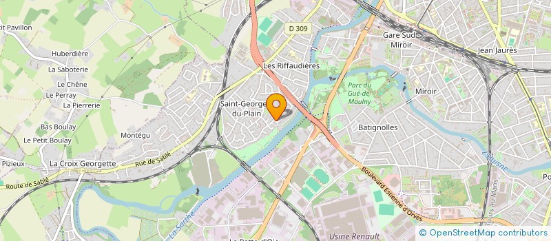 localisation de l'entreprise MONSIEUR ROMAIN ROCHER  LE MANS