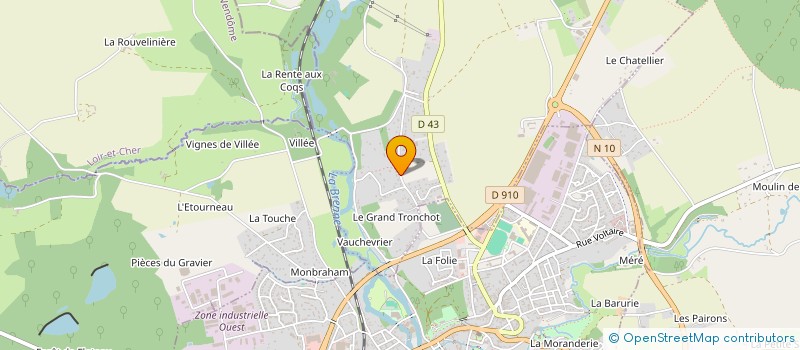 localisation de l'entreprise MONSIEUR ROMAIN ROCHEREAU  NEUVILLE-SUR-BRENNE