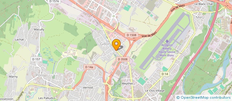 localisation de l'entreprise MONSIEUR ROMAIN RODET  EPAGNY METZ-TESSY