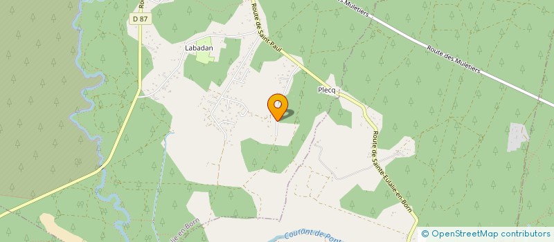 localisation de l'entreprise MONSIEUR ROMAIN ROGERCHAUCHE  SAINTE-EULALIE-EN-BORN