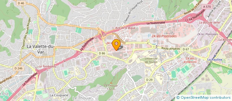 localisation de l'entreprise MONSIEUR ROMAIN ROMAIN  LA VALETTE-DU-VAR