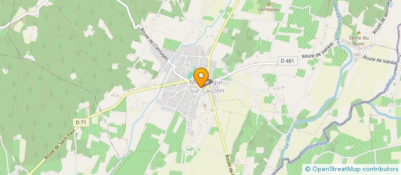 localisation de l'entreprise MONSIEUR ROMAIN ROSIER  MONTSEGUR-SUR-LAUZON