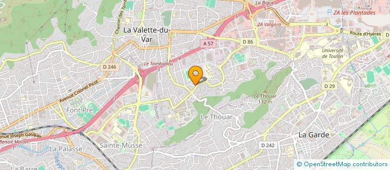 localisation de l'entreprise MONSIEUR ROMAIN ROSSETTI à LA VALETTE-DU-VAR