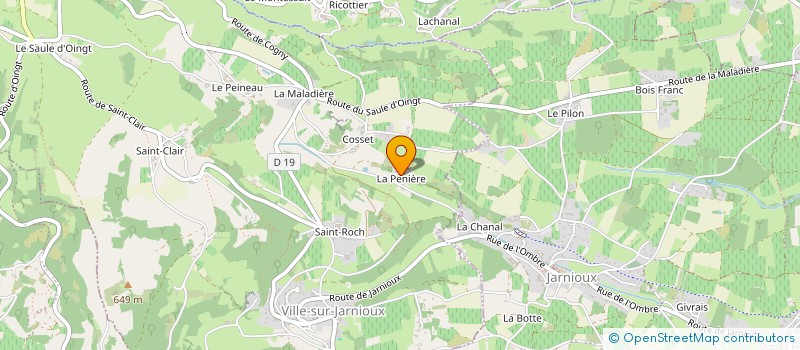 localisation de l'entreprise MONSIEUR ROMAIN ROSSI  VILLE-SUR-JARNIOUX