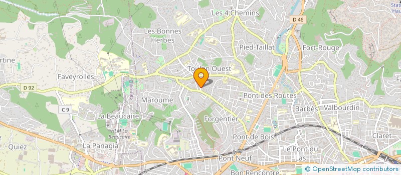 localisation de l'entreprise MONSIEUR ROMAIN ROSTAGNI  TOULON