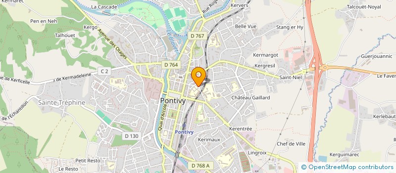 localisation de l'entreprise MONSIEUR ROMAIN ROUCH  PONTIVY