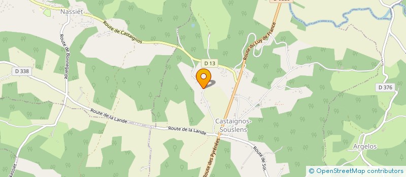 localisation de l'entreprise MONSIEUR ROMAIN ROUCHALEOU  CASTAIGNOS-SOUSLENS