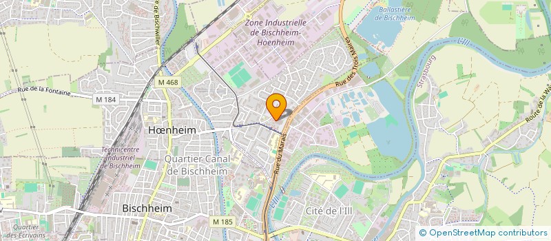 localisation de l'entreprise MONSIEUR ROMAIN ROUCHON  HOENHEIM