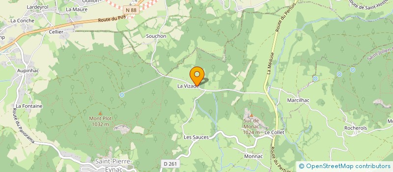 localisation de l'entreprise MONSIEUR ROMAIN ROUDON  SAINT-PIERRE-EYNAC