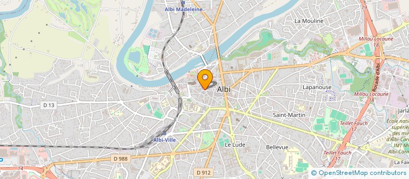 localisation de l'entreprise MONSIEUR ROMAIN ROUMEGOUX à ALBI