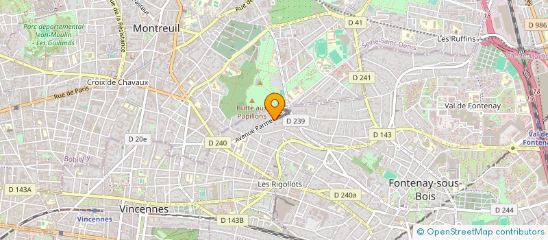 localisation de l'entreprise MONSIEUR ROMAIN ROUQUET à FONTENAY-SOUS-BOIS