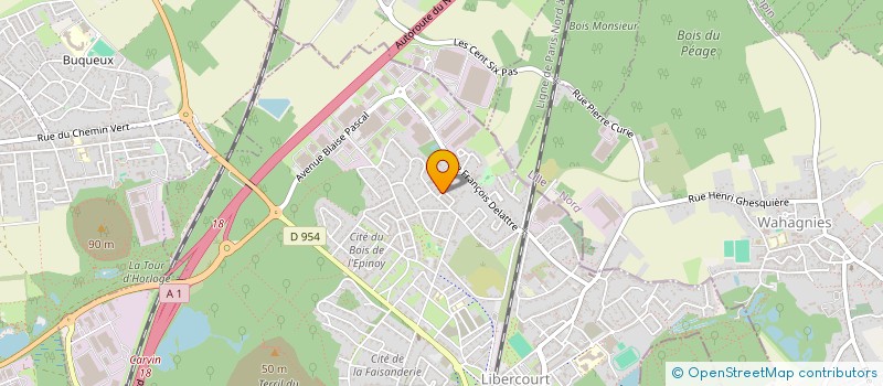 localisation de l'entreprise MONSIEUR ROMAIN ROUSSEAUX  LIBERCOURT