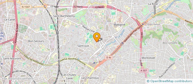 localisation de l'entreprise MONSIEUR ROMAIN ROUSSET  MARSEILLE