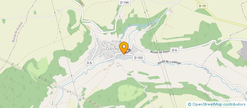 localisation de l'entreprise MONSIEUR ROMAIN ROUSSEY  DARCEY