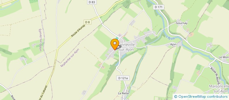 localisation de l'entreprise MONSIEUR ROMAIN ROUSSIN  MALHERBE-SUR-AJON