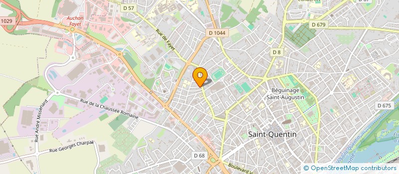 localisation de l'entreprise MONSIEUR ROMAIN ROUVIERE à SAINT-QUENTIN