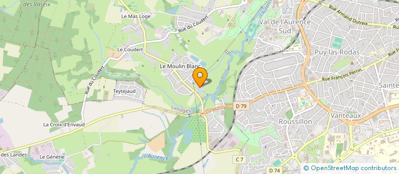 localisation de l'entreprise MONSIEUR ROMAIN ROUZIER à LIMOGES