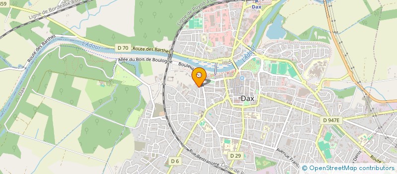localisation de l'entreprise MONSIEUR ROMAIN ROYON à DAX