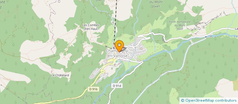 localisation de l'entreprise MONSIEUR ROMAIN RUFFIER DES AIMES  CHAMPAGNY-EN-VANOISE