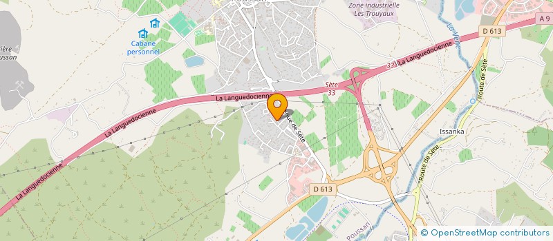 localisation de l'entreprise MONSIEUR ROMAIN SABORIT  POUSSAN