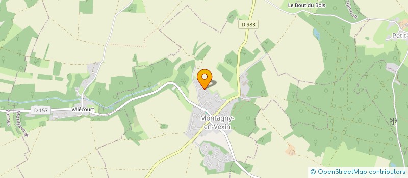 localisation de l'entreprise MONSIEUR ROMAIN SACCULLO  MONTAGNY-EN-VEXIN