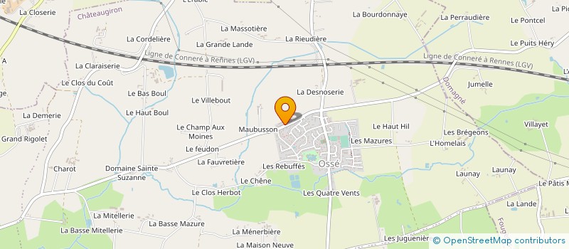 localisation de l'entreprise MONSIEUR ROMAIN SAGNIMORTE  CHATEAUGIRON