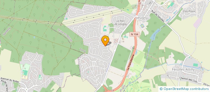 localisation de l'entreprise MONSIEUR ROMAIN SAHARANY  LESIGNY