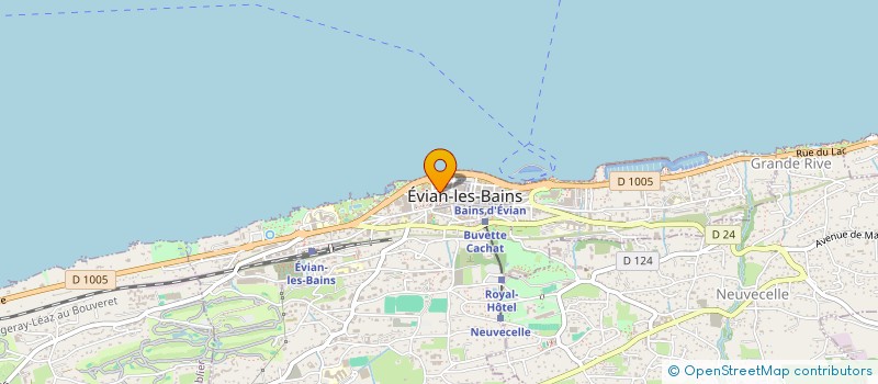 localisation de l'entreprise MONSIEUR ROMAIN SAINTONGE à EVIAN-LES-BAINS