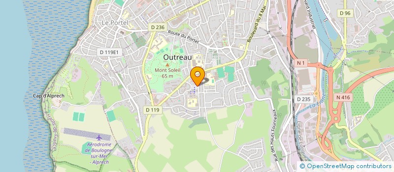 localisation de l'entreprise MONSIEUR ROMAIN SAISON  OUTREAU