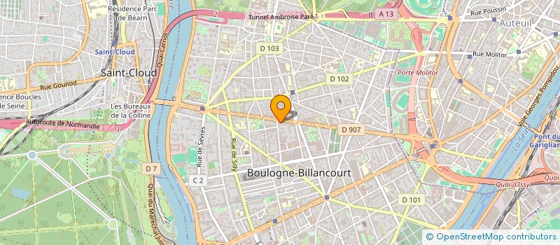 localisation de l'entreprise MONSIEUR ROMAIN SALIOU à BOULOGNE-BILLANCOURT